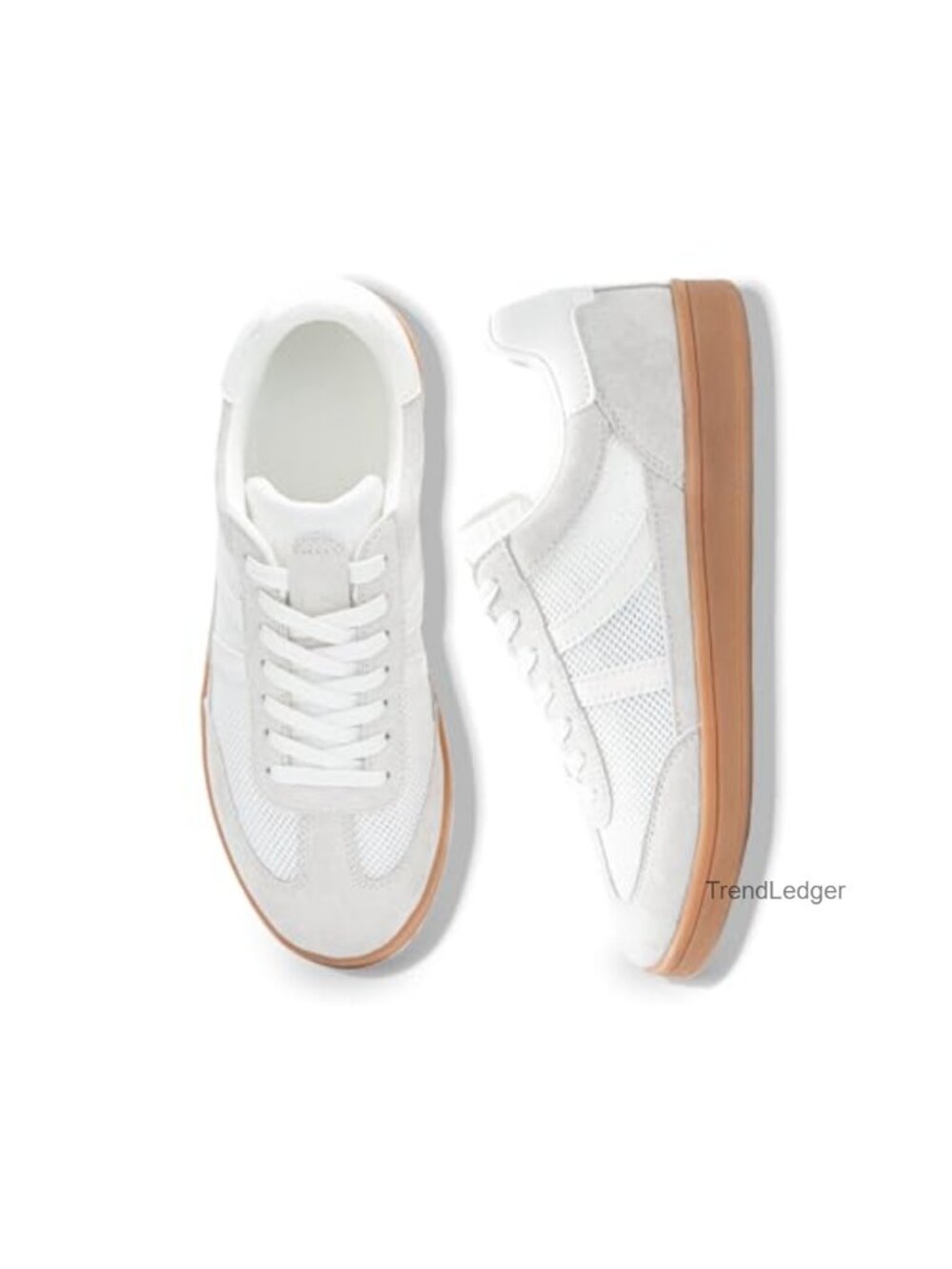 Women's Suede Mesh Slip On Fashion Sneakers Breathable Comfort Walking